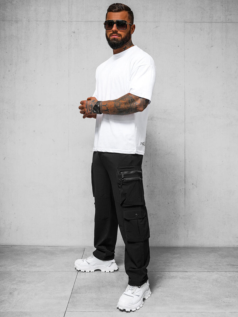 Herren Hose Schwarz OZONEE O/PS5527