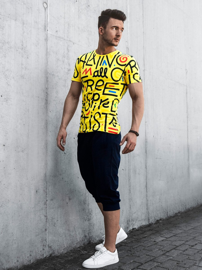 Herren T-Shirt Gelb OZONEE MR/21518