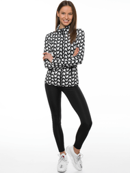 Zweiteiliges Trainingsanzug-Set Schwarz-Weiß OZONEE O/19415