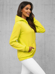 Damen Kapuzenpullover Gelb-Neon OZONEE JS/W02Z