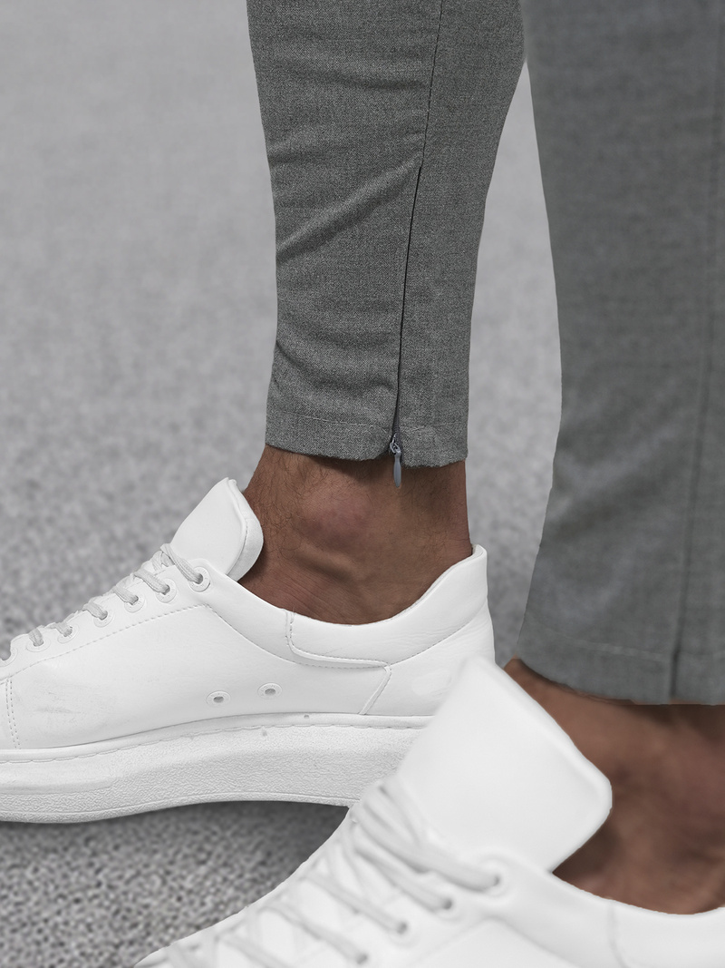 Herren Chino Hose Dunkelgrau OZONEE DJ/3300