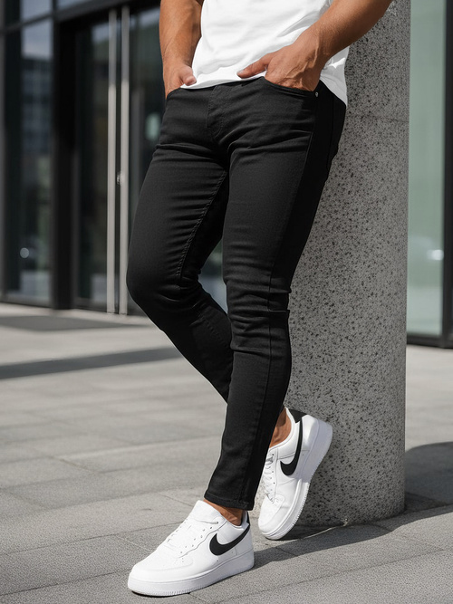 Herren Jeanshose Schwarz OZONEE DO/2807/1