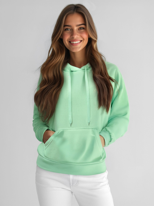 Damen Kapuzenpullover Mintgrün OZONEE JS/W02Z
