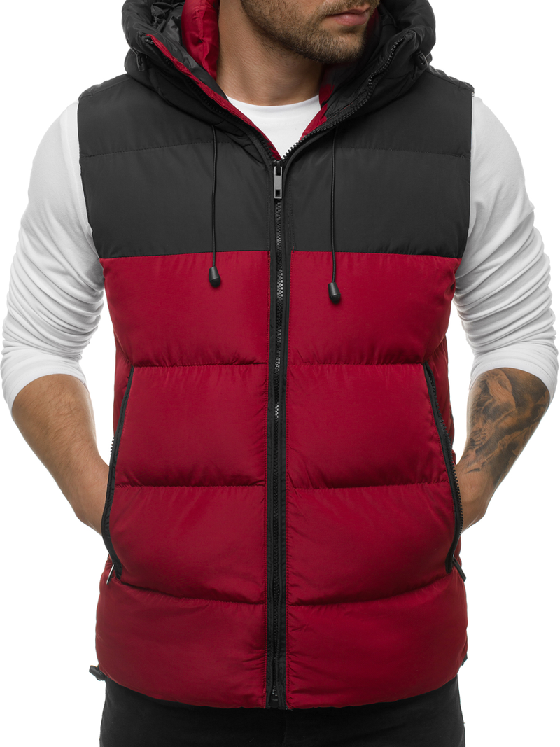 Herren Weste Weinrot OZONEE JB/JP1189/3