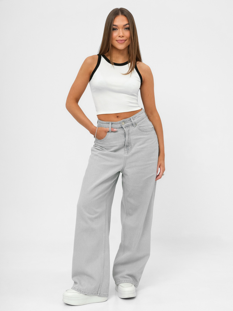 Damen Tanktop Weiß OZONEE JS/96T672/1