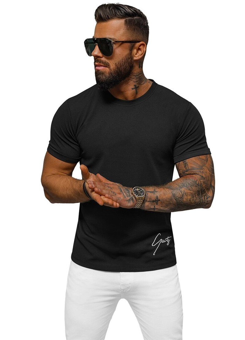 Herren T-shirt Schwarz OZONEE O/L1192
