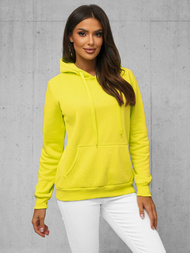Damen Kapuzenpullover Gelb-Neon OZONEE JS/W02Z