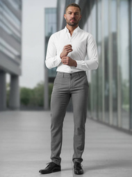 Herren Chino Hose Dunkelgrau OZONEE V/6545