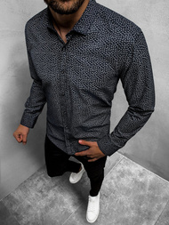 Herren Hemd Dunkelblau OZONEE O/3010/14