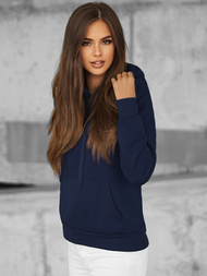 Damen Kapuzenpullover Dunkelblau OZONEE JS/W02Z