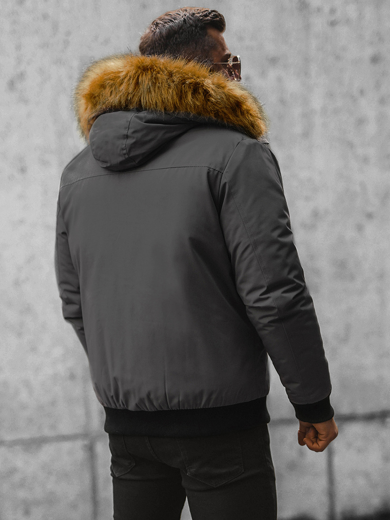 Herren Winterjacke Grau OZONEE JS/M2019/105