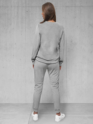 Damen Velours Sportanzug Grau OZONEE O/8C1173/2Z