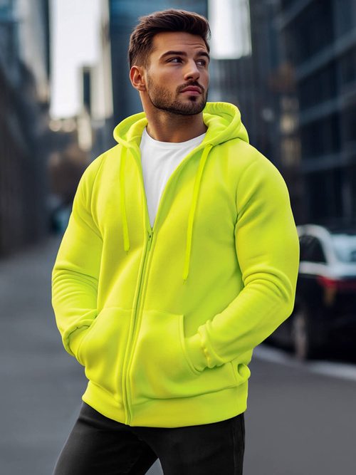 Herren Kapuzenpullover Gelb-Neon OZONEE JS/2008Z