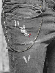 Herren Jeanshose Anthrazit OZONEE O/MB459