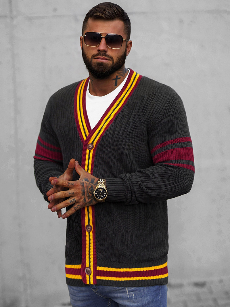 Herren Pullover Anthrazit OZONEE O/H9600