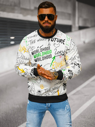 Herren Sweatshirt Weiß OZONEE JS/8B1228/1