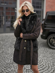 Damen Mantel Schwarz OZONEE JS/53M5200/1Z