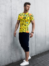 Herren T-Shirt Gelb OZONEE MR/21518