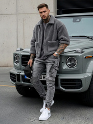 Herren Jeanshose Anthrazit OZONEE O/E10017Z