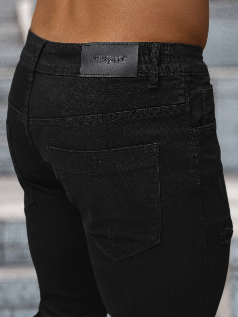 Herren Jeanshose Schwarz OZONEE NB/MP0087N