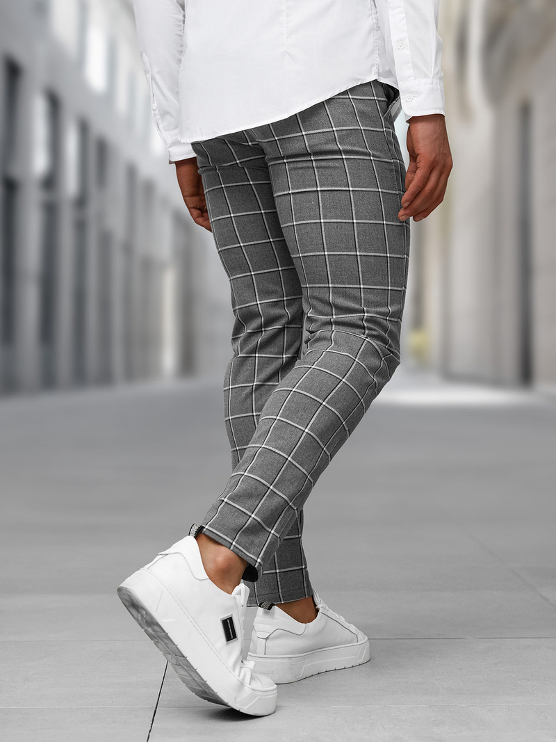 Herren Chino Hose Anthrazit OZONEE DJ/5522Z