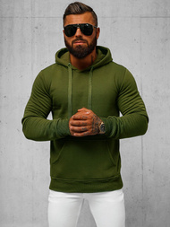 Herren Kapuzenpullover Khaki OZONEE JS/2009Z
