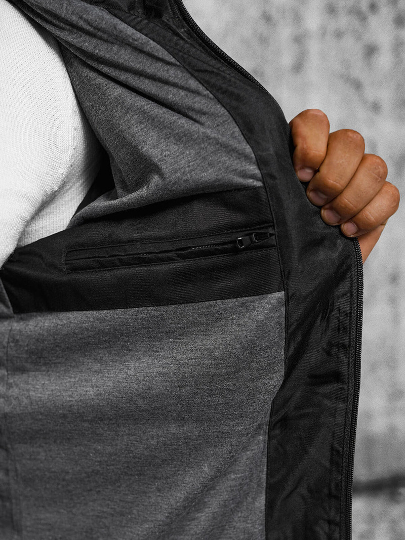 Herren Jacke Schwarz OZONEE JS/22M311/392