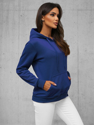 Damen Kapuzenpullover Indigo OZONEE JS/W02/66Z