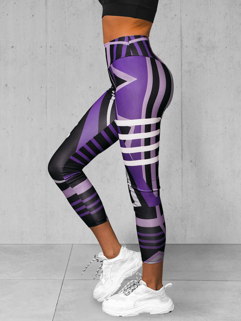 Damen Leggings Violett O/D0010Z
