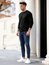 Herren Jeanshose Dunkelblau OZONEE O/JK2951Z