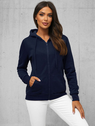 Damen Kapuzenpullover Dunkelblau OZONEE JS/W03Z