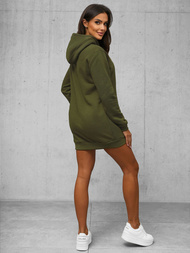 Damen Kapuzenpullover Khaki OZONEE JS/YS10003/29Z