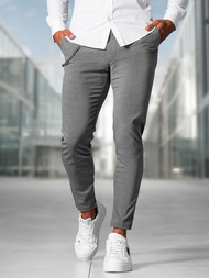 Herren Chino Hose Dunkelgrau OZONEE DJ/3300Z