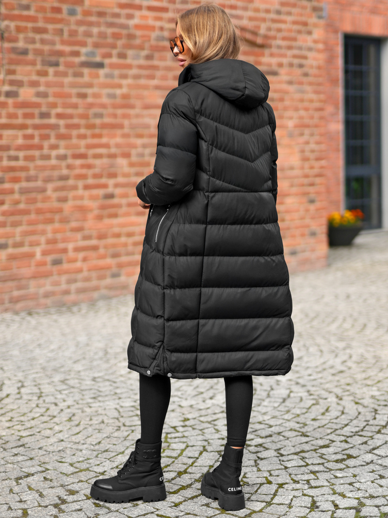 Damen Winterjacke Schwarz OZONEE JS/M736/392Z