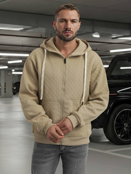 Herren Kapuzenpullover Beige OZONEE O/G3066
