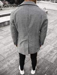 Herren Mantel Schwarz-Weiß OZONEE JS/JP1192