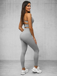 Zweiteiliges Trainingsanzug-Set Grau OZONEE O/YJS7714