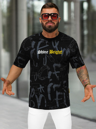 Herren T-shirt Schwarz OZONEE O/YN2/621