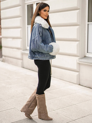 Damen Jeansjacke Blau OZONEE JS/11Z8219