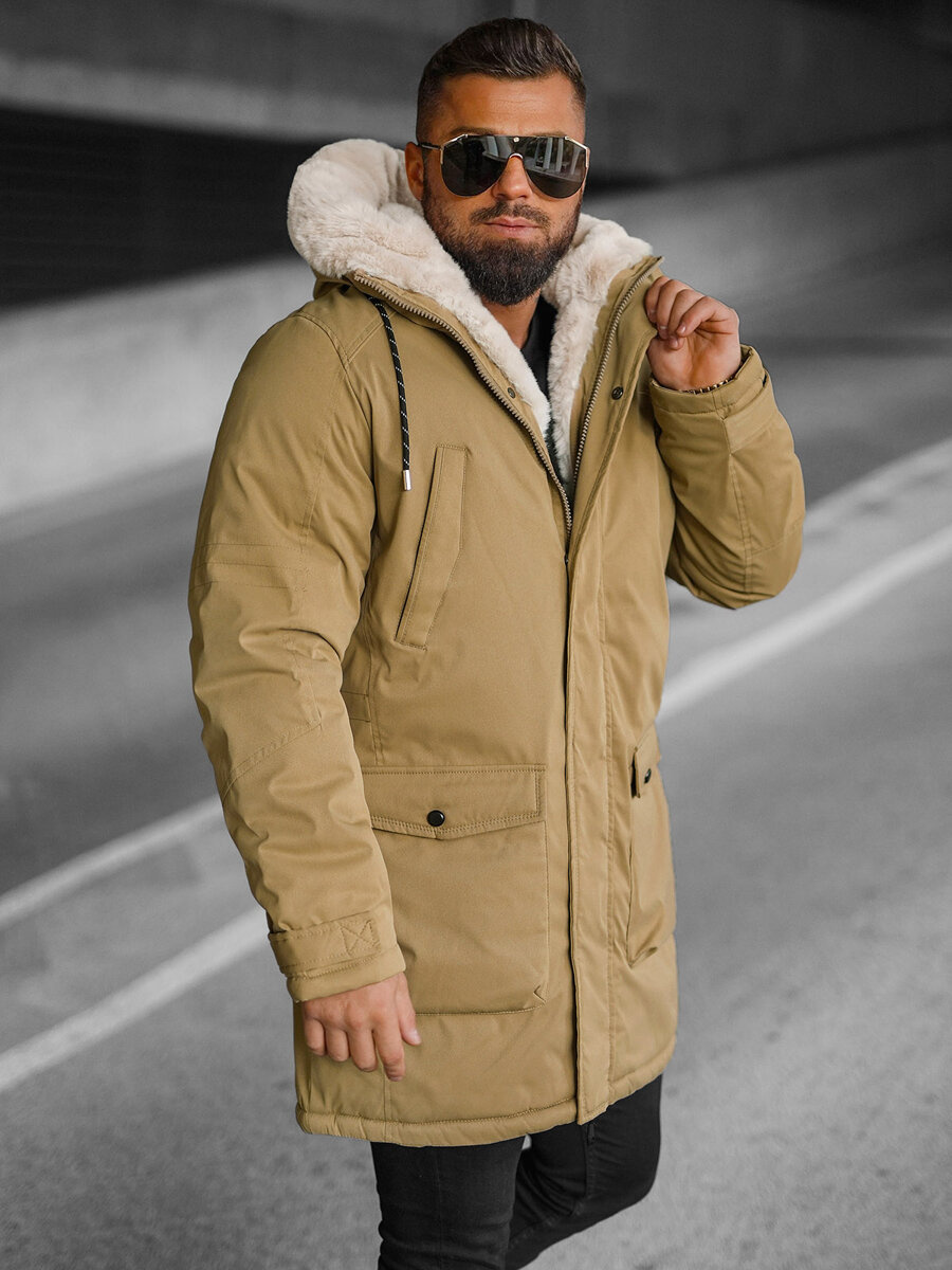 Herren Winterjacke Camel OZONEE JS/5M120/84Z OZONEE
