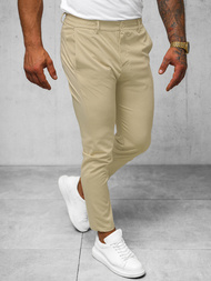 Herren Chino Hose Beige OZONEE O/1411SP