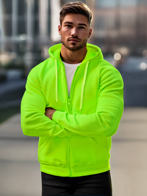 Herren Kapuzenpullover Grün-Neon OZONEE JS/2008Z
