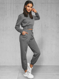 Zweiteiliges Trainingsanzug-Set Anthrazit OZONEE JS/8C78/5