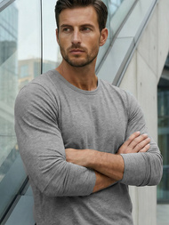 Herren Longsleeve Dunkelgrau OZONEE JS/2088Z