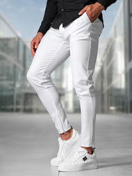 Herren Chino Hose Weiß OZONEE DJ/3300Z