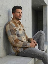 Herren Hemd Camel OZONEE NB/MC728KZ