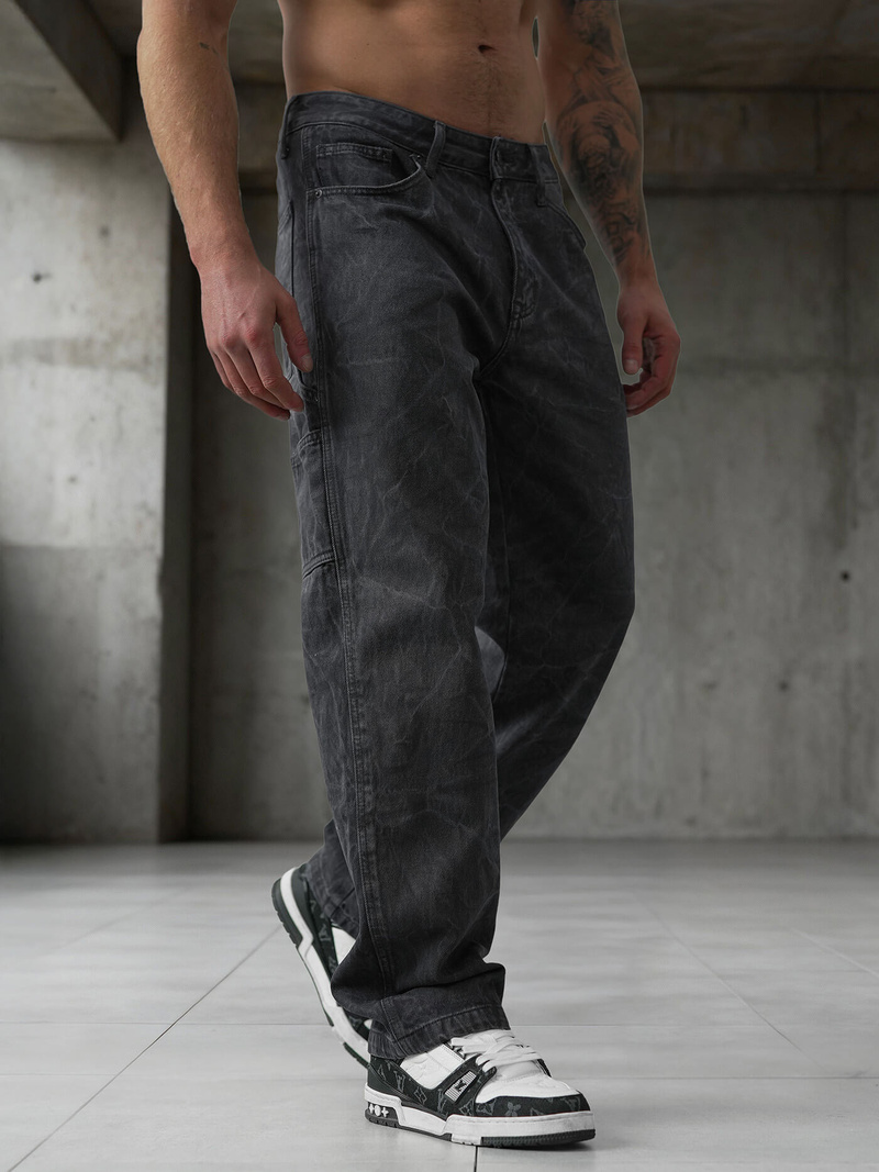 Herren Jeanshose Anthrazit OZONEE O/KK2828/5