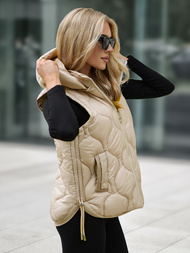 Damen Weste Beige OZONEE JS/5M3235/62