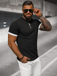 Herren T-shirt Schwarz OZONEE O/M011