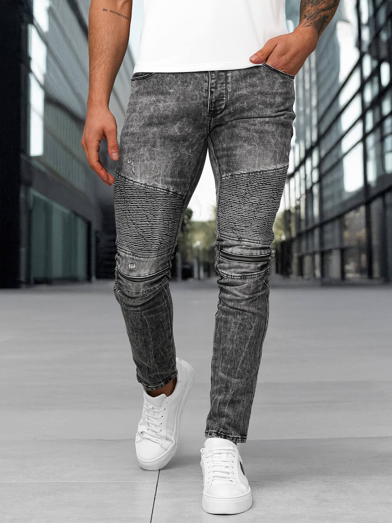 Herren Jeanshose Schwarz OZONEE NB/MP0069NZ